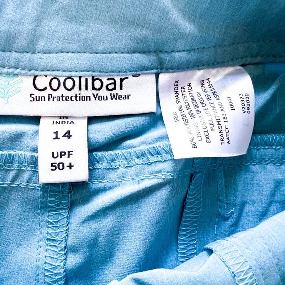 Coolibar Schooner Boardshorts UPF 50+ Size 14 Lightweight Water Repe… - Picture 12 of 14